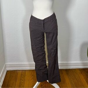 Y2k Brown Low Rise Flare Trousers